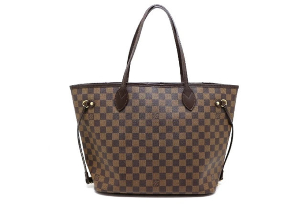 Louis Vuitton Damier Bag Neverfull Tote Brown